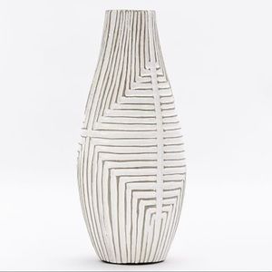 Discontinued west elm  rustic large maze vase  Teardrop: 5.5"diam. x 13h